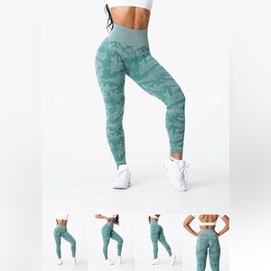 Forest Green Camo Seamless Leggings